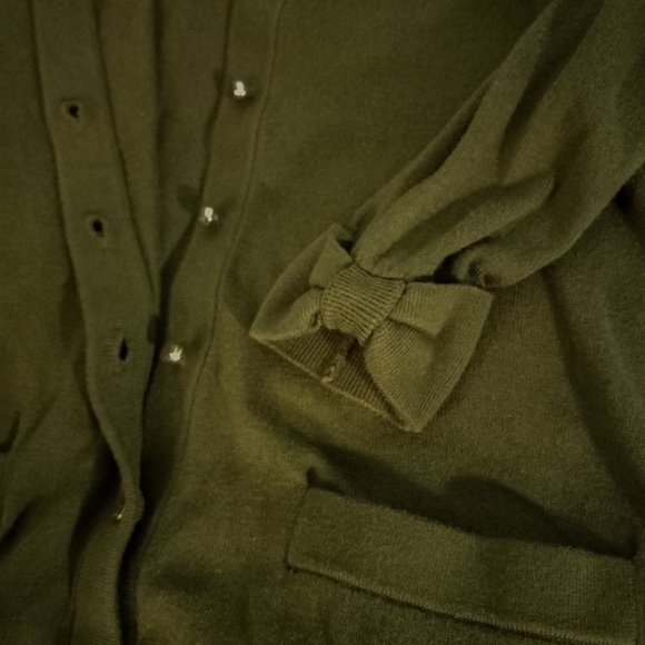 Kate Spade Bow Sleeve Cardigan | US S - Picture 4 of 5